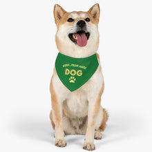 Load image into Gallery viewer, Work From Home Dog Bandana Collar (Green)