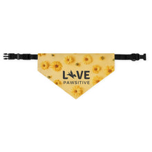 Load image into Gallery viewer, Live Pawsitive (Flora Theme) Bandana Collar
