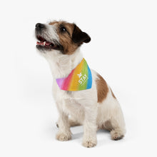 Load image into Gallery viewer, Stay Pawsitive (Rainbow) Bandana Collar