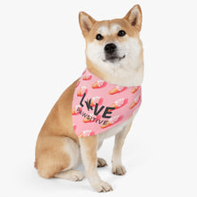 Load image into Gallery viewer, Live Pawsitive Bandana Collar (Pink Ice Cream Theme)