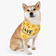 Load image into Gallery viewer, Live Pawsitive (Flora Theme) Bandana Collar