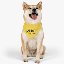 Load image into Gallery viewer, Live Pawsitive Bandana Collar (Yellow)