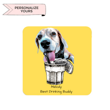 Load image into Gallery viewer, Drinking Buddy™ Personalized Coaster