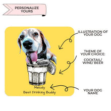 Load image into Gallery viewer, Drinking Buddy™ Personalized Coaster