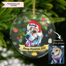 Load image into Gallery viewer, Christmas Doggo Personalized Ornament