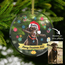 Load image into Gallery viewer, Christmas Doggo Personalized Ornament
