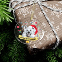 Load image into Gallery viewer, Christmas Doggo Personalized Ornament