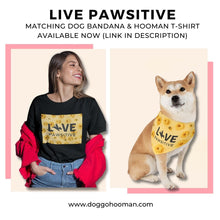 Load image into Gallery viewer, Live Pawsitive (Flora Theme) Bandana Collar