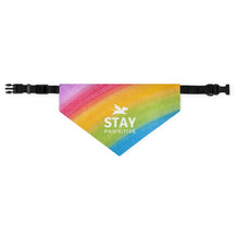 Load image into Gallery viewer, Stay Pawsitive (Rainbow) Bandana Collar