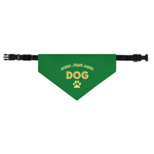 Load image into Gallery viewer, Work From Home Dog Bandana Collar (Green)