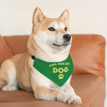 Load image into Gallery viewer, Work From Home Dog Bandana Collar (Green)