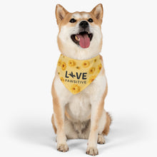 Load image into Gallery viewer, Live Pawsitive (Flora Theme) Bandana Collar