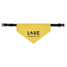 Load image into Gallery viewer, Live Pawsitive Bandana Collar (Yellow)
