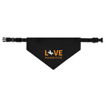 Load image into Gallery viewer, Live Pawsitive Bandana Collar (Black)