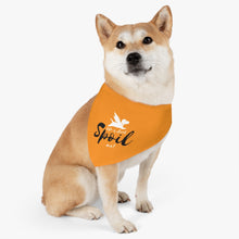 Load image into Gallery viewer, Life Is Short Spoil Me Bandana Collar (Orange)