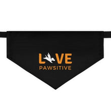 Load image into Gallery viewer, Live Pawsitive Bandana Collar (Black)