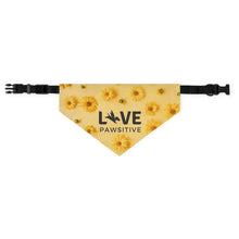 Load image into Gallery viewer, Live Pawsitive (Flora Theme) Bandana Collar
