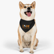 Load image into Gallery viewer, Live Pawsitive Bandana Collar (Black)
