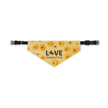 Load image into Gallery viewer, Live Pawsitive (Flora Theme) Bandana Collar
