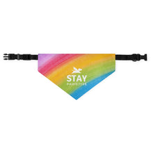 Load image into Gallery viewer, Stay Pawsitive (Rainbow) Bandana Collar
