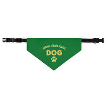 Load image into Gallery viewer, Work From Home Dog Bandana Collar (Green)
