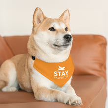 Load image into Gallery viewer, Stay Pawsitive Bandana Collar (Orange)
