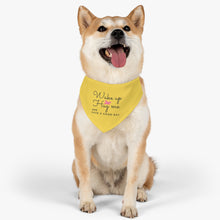 Load image into Gallery viewer, Wake Up Hug Me Bandana Collar
