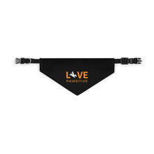 Load image into Gallery viewer, Live Pawsitive Bandana Collar (Black)
