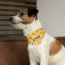 Load image into Gallery viewer, Live Pawsitive (Flora Theme) Bandana Collar
