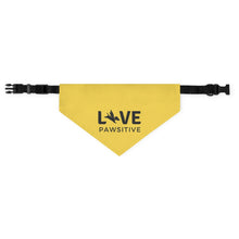 Load image into Gallery viewer, Live Pawsitive Bandana Collar (Yellow)
