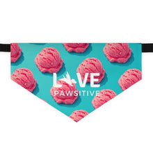 Load image into Gallery viewer, Live Pawsitive (Ice Cream Theme) Bandana Collar
