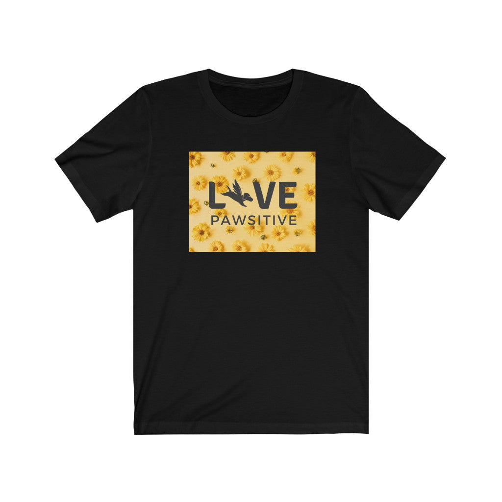 Live Pawsitive (Flora Theme) Unisex T-shirt